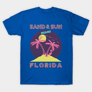 Miami Beach Florida Retro T-Shirt